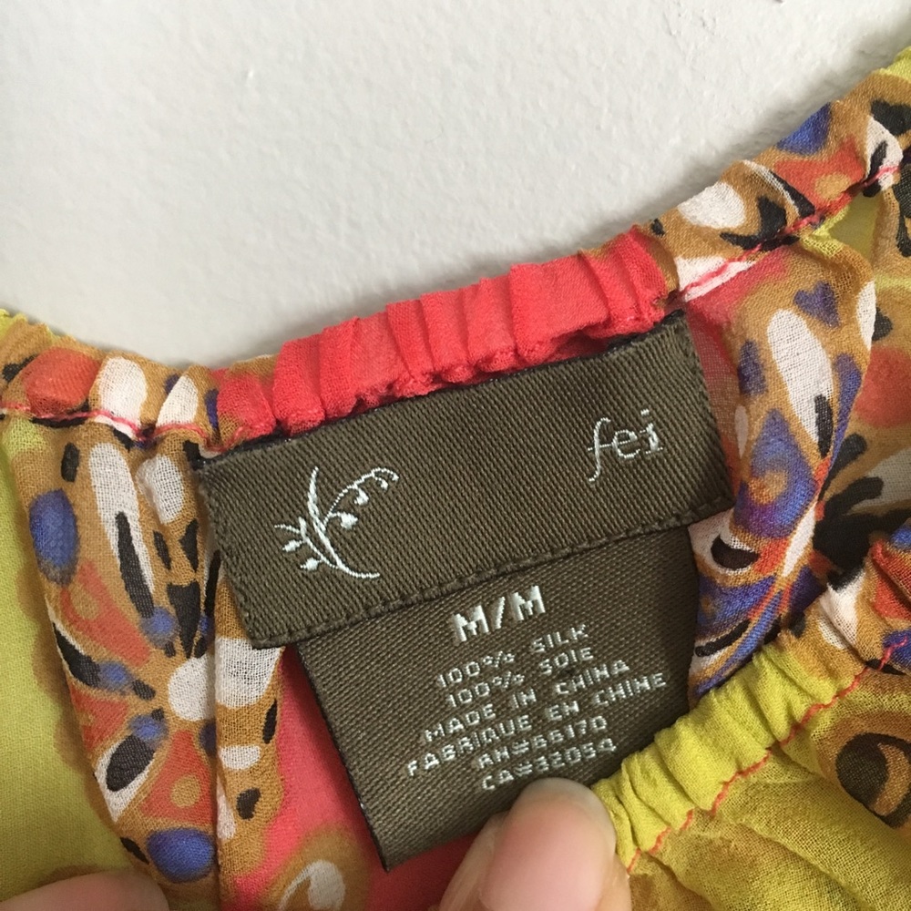Anthropologie Fei Afloat Silk Blouse - Picture 6 of 6